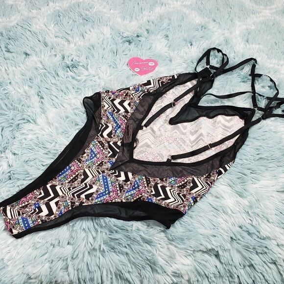 Victoria's Secret Multicolor Geometric Teddy Small - Picture 4 of 5